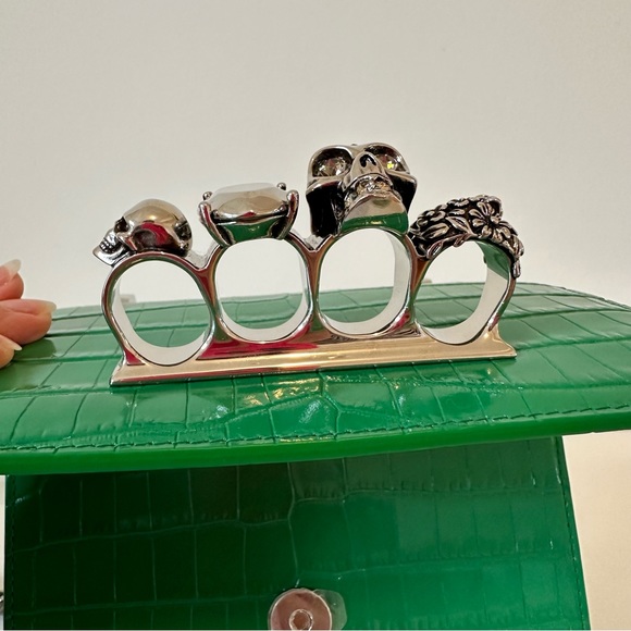 Alexander McQueen Jewelled Satchel Mini Shoulder Bag - Picture 12 of 15